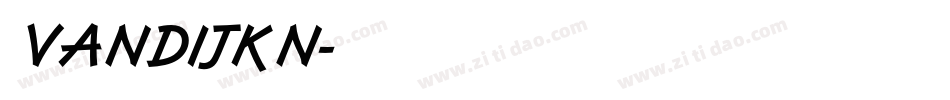 VANDIJKN字体转换