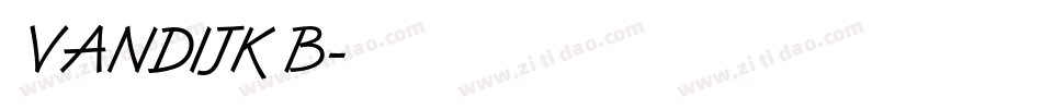 VANDIJKB字体转换