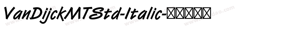 VanDijckMTStd-Italic字体转换
