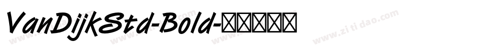 VanDijkStd-Bold字体转换