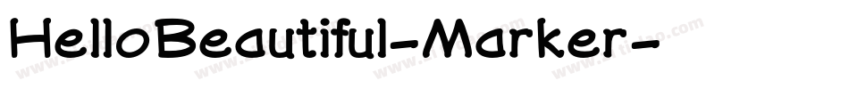 HelloBeautiful-Marker字体转换