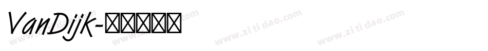 VanDijk字体转换