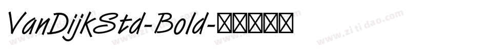 VanDijkStd-Bold字体转换