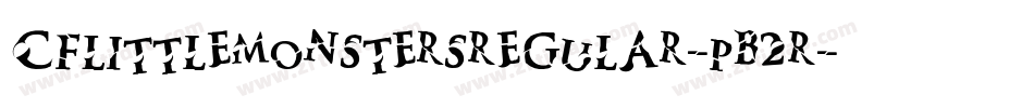 CfLittleMonstersRegular-pB2R字体转换