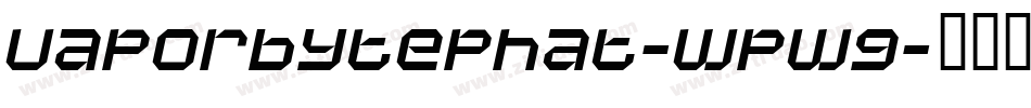 VaporbytePhat-WpW9字体转换