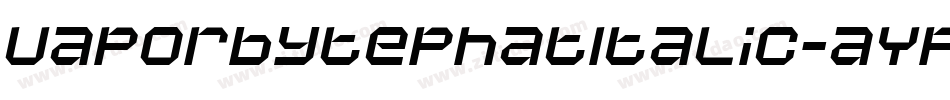 VaporbytePhatItalic-aYpJ字体转换
