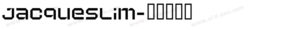 JacqueSlim字体转换