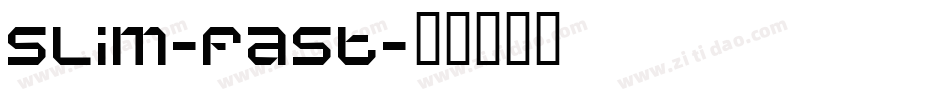 Slim-fast字体转换