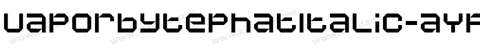 VaporbytePhatItalic-aYpJ字体转换
