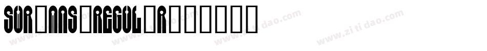 SWRomns-Regular字体转换