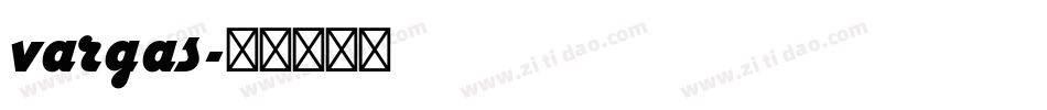 vargas字体转换