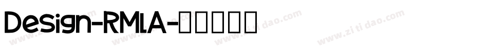 Design-RMlA字体转换