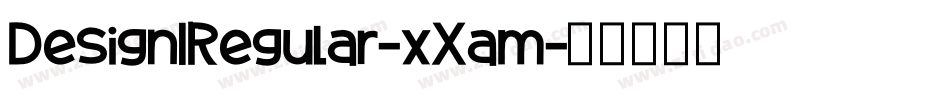 Design1Regular-xXam字体转换