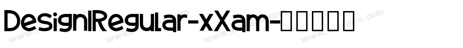 Design1Regular-xXam字体转换