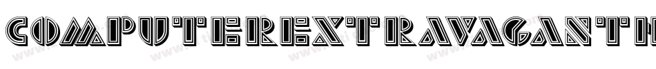 ComputerExtravagantHollow字体转换 ComputerExtravagantHollow字体转换