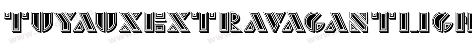 TuyauxExtravagantLight字体转换