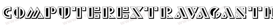ComputerExtravagantHollow字体转换 ComputerExtravagantHollow字体转换