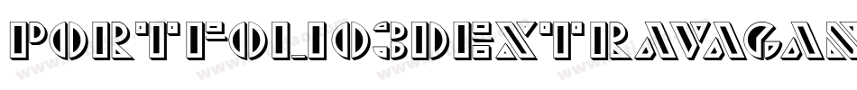 Portfolio3DExtravagantFlat字体转换