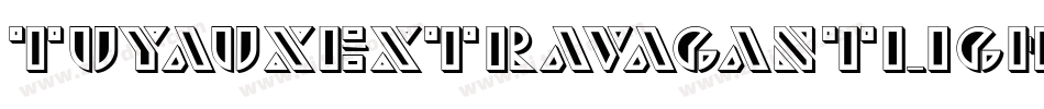 TuyauxExtravagantLight字体转换