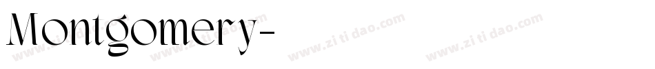 Montgomery字体转换