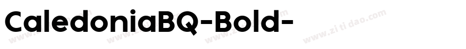 CaledoniaBQ-Bold字体转换