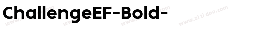 ChallengeEF-Bold字体转换