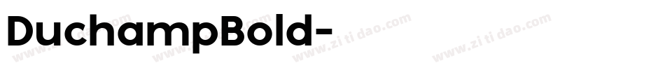 DuchampBold字体转换
