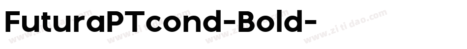 FuturaPTcond-Bold字体转换
