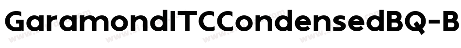 GaramondITCCondensedBQ-Bold字体转换