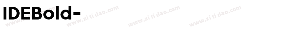 IDEBold字体转换