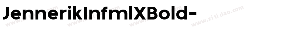 JennerikInfmlXBold字体转换