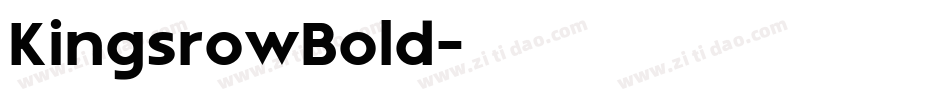 KingsrowBold字体转换