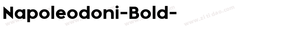 Napoleodoni-Bold字体转换