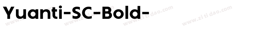 Yuanti-SC-Bold字体转换