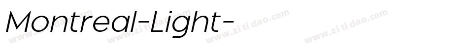 Montreal-Light字体转换