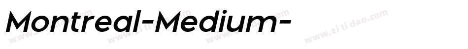 Montreal-Medium字体转换