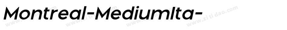 Montreal-MediumIta字体转换