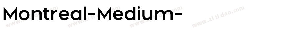 Montreal-Medium字体转换