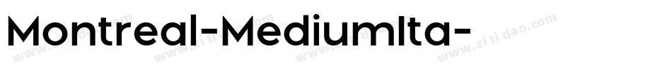 Montreal-MediumIta字体转换