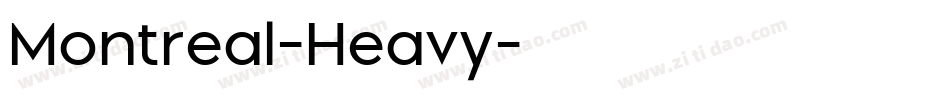 Montreal-Heavy字体转换
