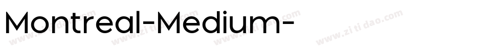 Montreal-Medium字体转换