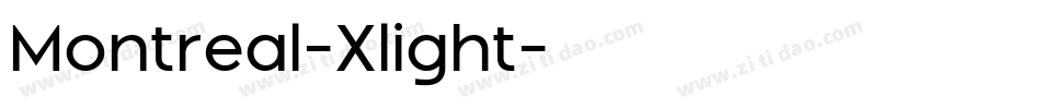 Montreal-Xlight字体转换