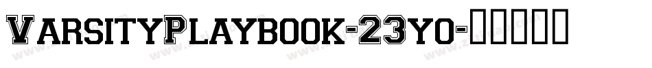 VarsityPlaybook-23yo字体转换