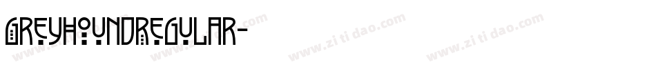 GreyhoundRegular字体转换