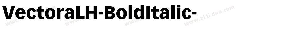 VectoraLH-BoldItalic字体转换