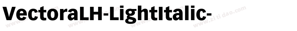 VectoraLH-LightItalic字体转换
