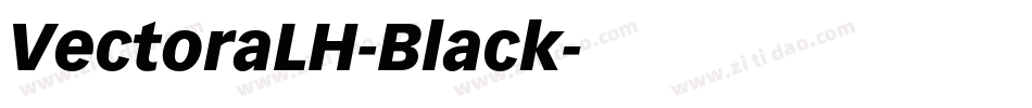 VectoraLH-Black字体转换