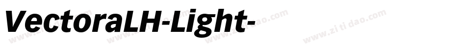 VectoraLH-Light字体转换