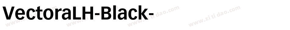 VectoraLH-Black字体转换