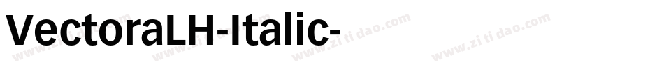 VectoraLH-Italic字体转换